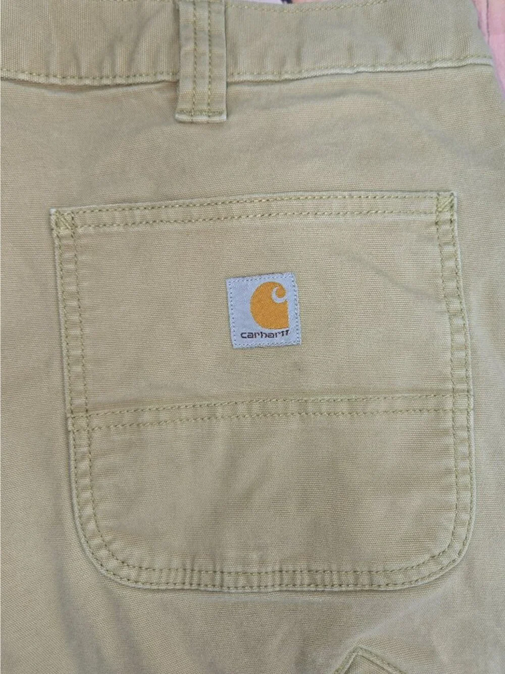 Carhartt Durable Rugged Flex Canvas Pants 42x30 Relaxed Fit